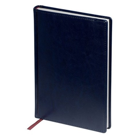 Ежедневник недатированный А5 «Sidney Nebraska», синий (белый срез)