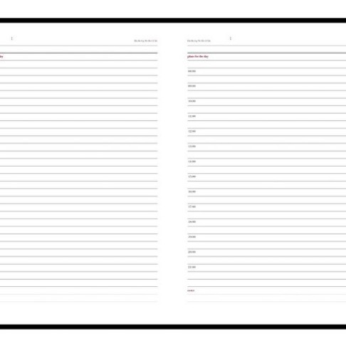 Ежедневник недатированный А5 «Sidney Nebraska», черный (белый срез)