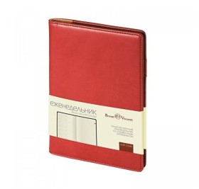 Еженедельник недатированный А5 «Concept», бордовый