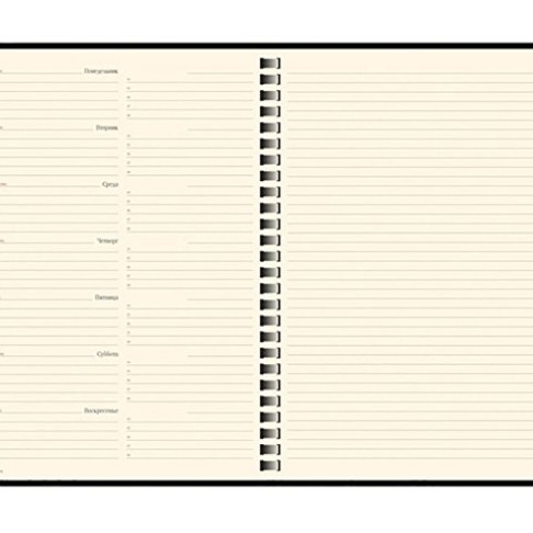 Еженедельник недатированный А5 «Concept», бордовый