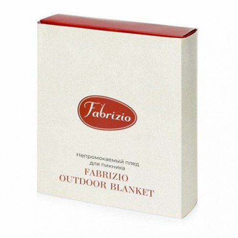 Непромокаемый плед для пикника Fabrizio, синий/черный