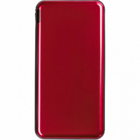 Внешний аккумулятор Forge, Evolt, металл, 10000mah, красный