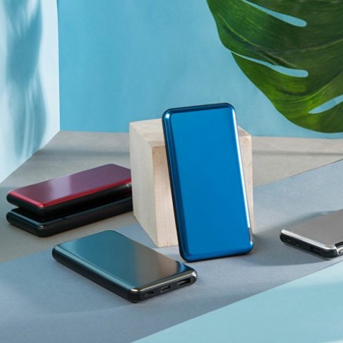 Внешний аккумулятор Forge, Evolt, металл, 10000mah, красный
