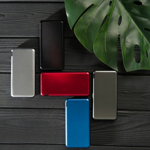 Внешний аккумулятор Forge, Evolt, металл, 10000mah, красный