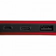 Внешний аккумулятор Forge, Evolt, металл, 10000mah, красный