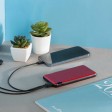 Внешний аккумулятор Forge, Evolt, металл, 10000mah, красный