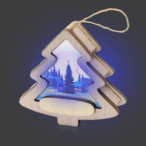 Подвеска с подсветкой, елочка, индивидуальный дизайн