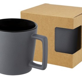 Cali Керамическая кружка объемом 370 мл с матовой отделкой, черный матовый