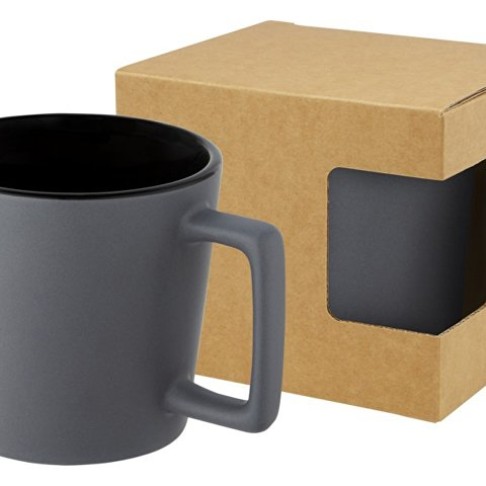 Cali Керамическая кружка объемом 370 мл с матовой отделкой, черный матовый