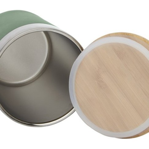 Lagan Кружка с медной вакуумной изоляцией объемом 300 мл и бамбуковой крышкой, зеленый