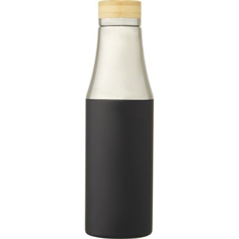 Hulan Бутылка объемом 540 мл с вакуумной изоляцией из меди и бамбуковой крышкой, черный Hulan Бутылка объемом 540 мл с вакуумной изоляцией из меди и бамбуковой крышкой, черный