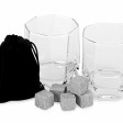 Набор для виски: 2 бокала, 6 камней, мешочек, коробка