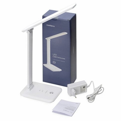Настольная лампа Rombica LED FAROS, белый (квадратное основание)