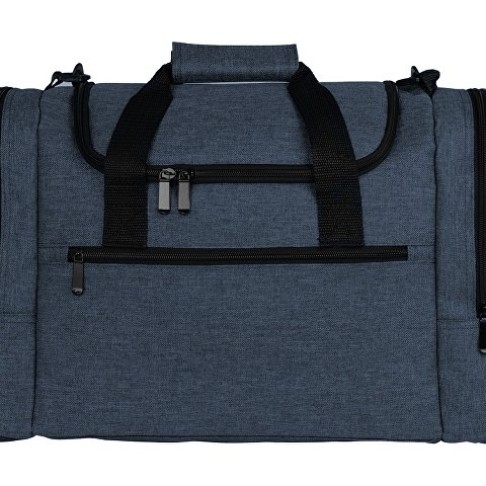 Сумка дорожная Route с двумя боковыми карманами, темно-синий