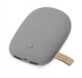 Универсальное зарядное устройство power bank в форме камня. 7800MAH. gray