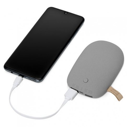 Универсальное зарядное устройство power bank в форме камня. 7800MAH. gray