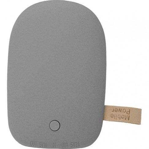 Универсальное зарядное устройство power bank в форме камня. 7800MAH. gray
