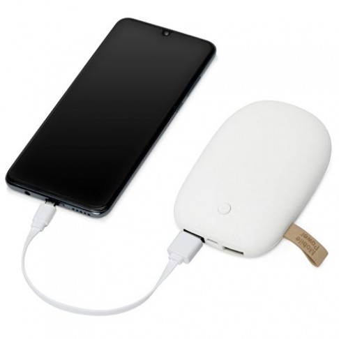 Универсальное зарядное устройство power bank в форме камня. 7800MAH. white