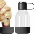 Бутылка для воды 2-в-1 «Dog Bowl Bottle» со съемной миской для питомцев, 1500 мл, черный