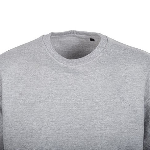 Футболка из френч терри «Warsaw» унисекс 220гр, серый меланж Футболка из френч терри «Warsaw» унисекс 220гр, серый меланж