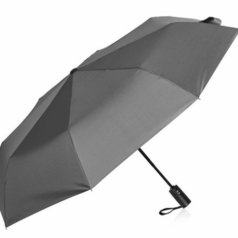 Зонт-автомат складной Reviver, светло-серый Зонт-автомат складной Reviver, светло-серый