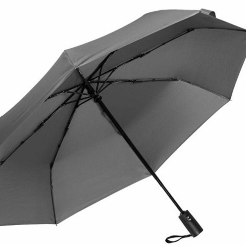 Зонт-автомат складной Reviver, светло-серый Зонт-автомат складной Reviver, светло-серый