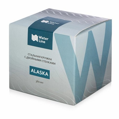 Кружка стальная Alaska с крышкой слайдером, powder coating, черный Кружка стальная Alaska с крышкой слайдером, powder coating, черный