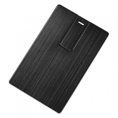 Флеш-карта USB 2.0 16 Gb в виде металлической карты 