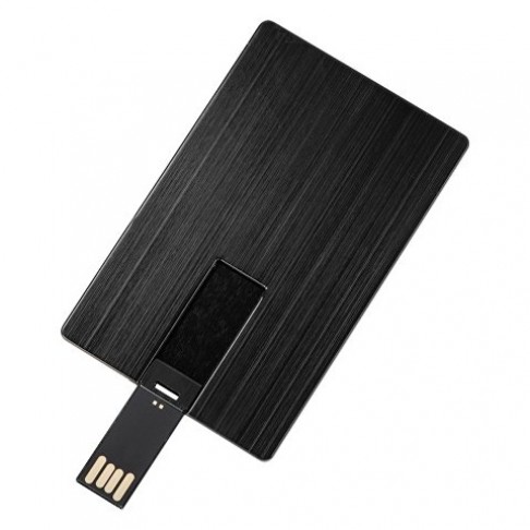 Флеш-карта USB 2.0 16 Gb в виде металлической карты 