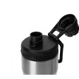 Бутылка для воды «Supply» Waterline, нерж сталь, 850 мл, серебристый/черный