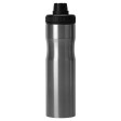 Бутылка для воды «Supply» Waterline, нерж сталь, 850 мл, серебристый/черный