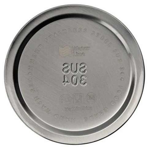 Бутылка для воды «Supply» Waterline, нерж сталь, 850 мл, серебристый/черный