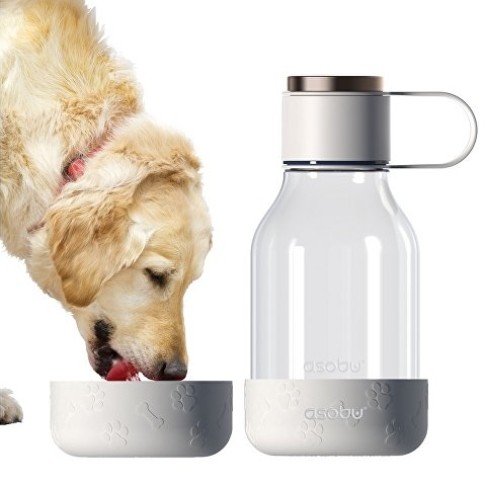 Бутылка для воды 2-в-1 «Dog Bowl Bottle» со съемной миской для питомцев, 1500 мл, белый