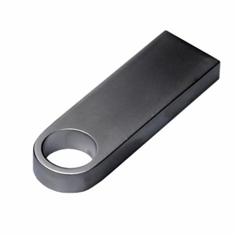 USB 3.0-флешка на 64 Гб с мини чипом и круглым отверстием, серебристый