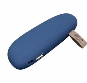 PB_Small_stone Универсальное зарядное устройство power bank в форме камня. 2600MAH. Серебро