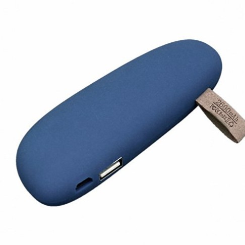 PB_Small_stone Универсальное зарядное устройство power bank в форме камня. 2600MAH. Серебро