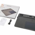 Многофункциональный коврик для мыши «Multi Pad» с беспроводной зарядкой и LCD экраном, 10 Вт, серый