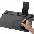 Многофункциональный коврик для мыши «Multi Pad» с беспроводной зарядкой и LCD экраном, 10 Вт, серый