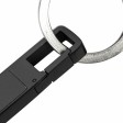 USB 2.0- флешка на 32 Гб c подсветкой логотипа «Hook LED», темно-серый, синяя подсветка