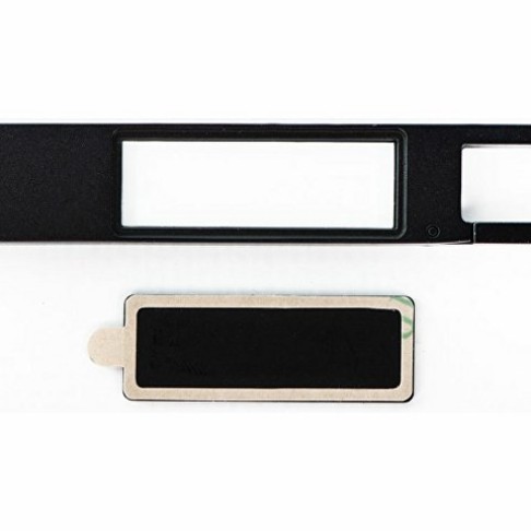 USB 2.0- флешка на 32 Гб c подсветкой логотипа «Hook LED», темно-серый, синяя подсветка
