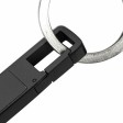 USB 2.0- флешка на 32 Гб c подсветкой логотипа «Hook LED», темно-серый, белая подсветка