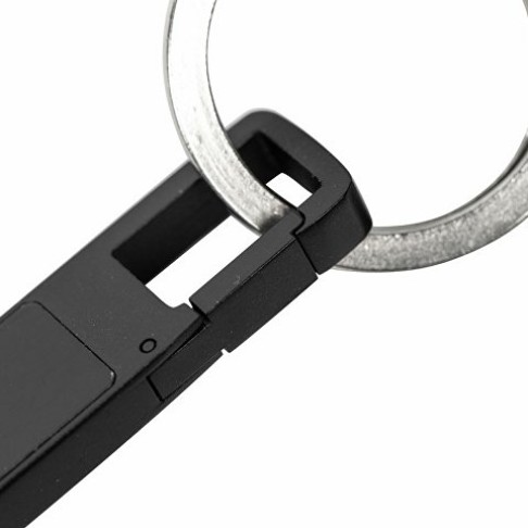 USB 2.0- флешка на 32 Гб c подсветкой логотипа «Hook LED», темно-серый, белая подсветка