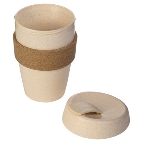 Стакан из пшеничного волокна с двойными стенками 