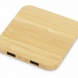 USB-хаб с беспроводной зарядкой из бамбука Plato