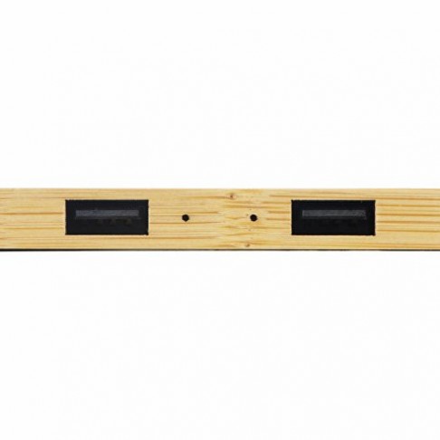 USB-хаб с беспроводной зарядкой из бамбука Plato
