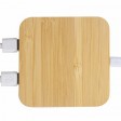 USB-хаб с беспроводной зарядкой из бамбука Plato