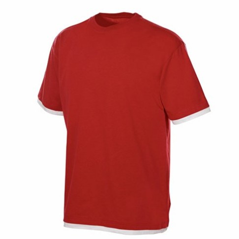 Футболка «Rotterdam» мужская, красный/белый