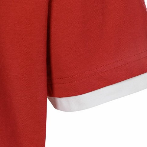 Футболка «Rotterdam» мужская, красный/белый