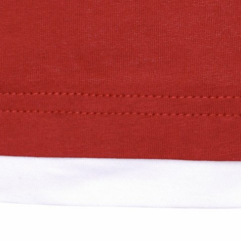 Футболка «Rotterdam» мужская, красный/белый