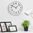 Пластиковые настенные часы  диаметр 30 см 